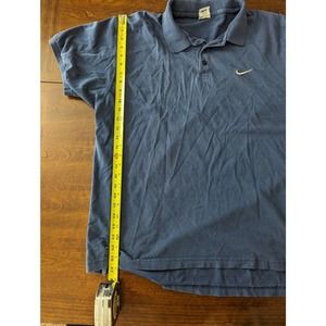 Mens vintage Nike Polo white tag, Blue , sz XL. Flaw